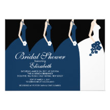 Invitation nuptiale de douche de demoiselles d'hon