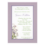 invitation nuptiale de douche de fleur pourpre de 