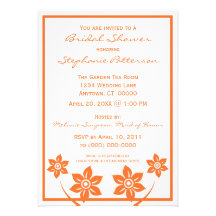 Invitation nuptiale de douche de fleurs douces et 