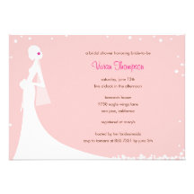 Invitation nuptiale de douche de jeune mariée élég