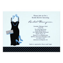 Invitation nuptiale de douche de LBD
