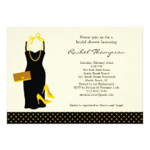 Invitation nuptiale de douche de LBD