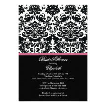 Invitation nuptiale de douche de rose de chèvrefeu