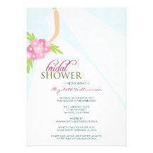 Invitation nuptiale de douche du mariage Dress_2 (