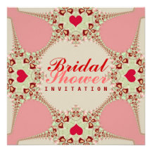 Invitation nuptiale d'exposition de coeurs d'amour