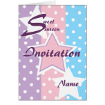 Invitation-Personnaliser de sweet sixteen Cartes