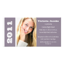 Invitation-prune d'année d'obtention du diplôme cartes de vœux avec photo