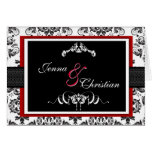 Invitation Red & Black Felicitaciones