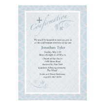 Invitation religieuse de confirmation de Chantilly