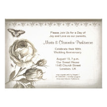 invitation rose d'anniversaire de cru
