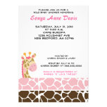 Invitation (rose) du baby shower 5x7 d'impression 