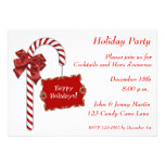 Invitation rouge de sucre de canne