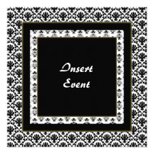 Invitation Template damask elegant party