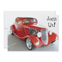 Invitation to Retirement Party, Birthday, Car Show