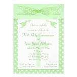Invitation verte de sainte communion de point de p