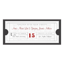 Invitation vintage de billet