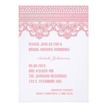 Invitation VINTAGE de DENTELLE
