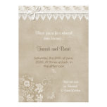 Invitation vintage de dîner de répétition de dente