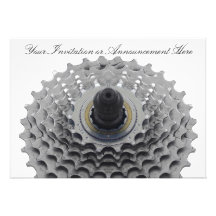 Invitation with Bike Sprocket