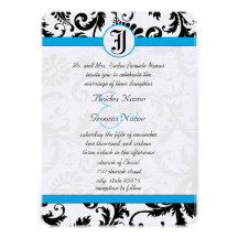 Invitations bleu vert de mariage d'équilibre de da