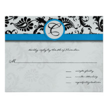 Invitations bleu vert de mariage d'équilibre de da