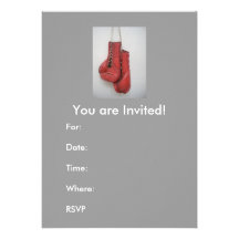 Invitations, Boxing Gloves