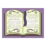 Invitations de baby shower de livre de contes