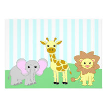 Invitations de baby shower des animaux 5x7 de bébé