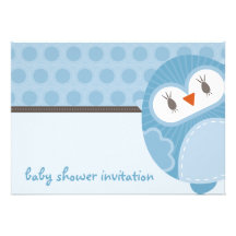 INVITATIONS DE BABY SHOWER : : hibou 5L de danse