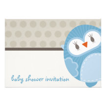INVITATIONS DE BABY SHOWER : : hibou 8L de danse