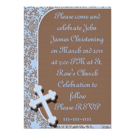 Invitations de baptême/baptême/communion