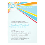 INVITATIONS DE BAPTÊME : : colombe moderne 5P