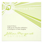 INVITATIONS DE BAPTÊME : : colombe moderne 7SQ