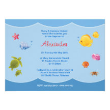 Invitations de baptême de mer
