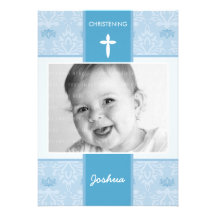 INVITATIONS DE BAPTÊME DE PHOTO : : joli 1P