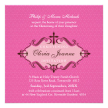 INVITATIONS DE BAPTÊME : : vivats 10SQ