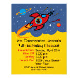 Invitations de coutume d'anniversaire de bateau de