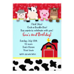 Invitations de fête d'anniversaire d'animaux de fe