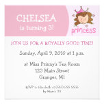 Invitations de fête d'anniversaire de princesse - 