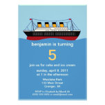 Invitations de fête d'anniversaire de revêtement d