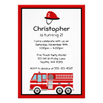 Invitations de fête d'anniversaire rouge de pompe  invitations