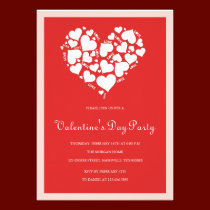 Invitations de la partie du Saint Valentin de coeu invitations