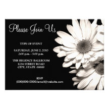 Invitations de marguerites