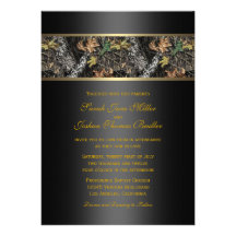 Invitations de mariage de Camo