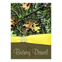 Invitations de mariage de Camo de chasse