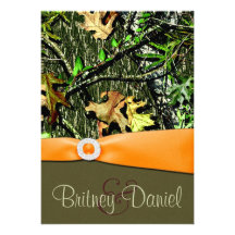 Invitations de mariage de Camo de chasse