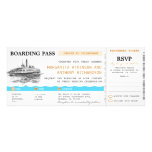 invitations de mariage de croisière de carte d'emb