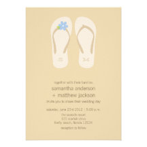Invitations de mariage de plage de bascule électro