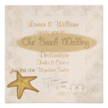 Invitations de mariage de PLAGE POUR TOUTES LES de