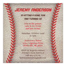 Invitations de partie de base-ball